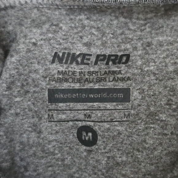 Nike Pro Women's Compression Heather Long Sleeve Size M - Picture 8 of 9